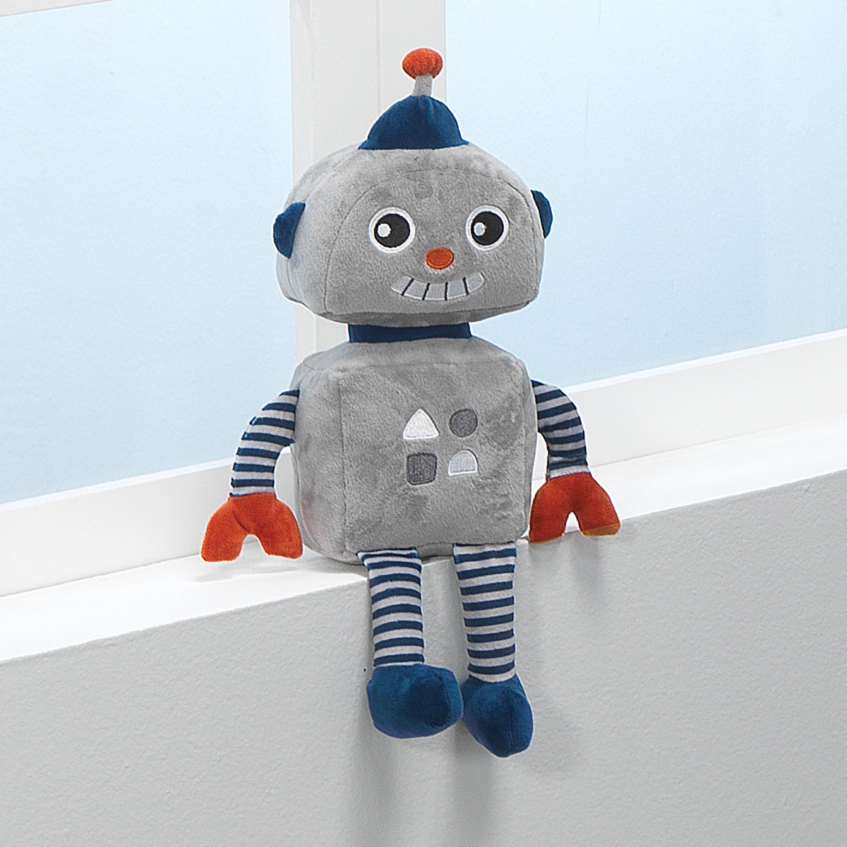 Gray/Blue Plush Stuffed Animal Toy C20193