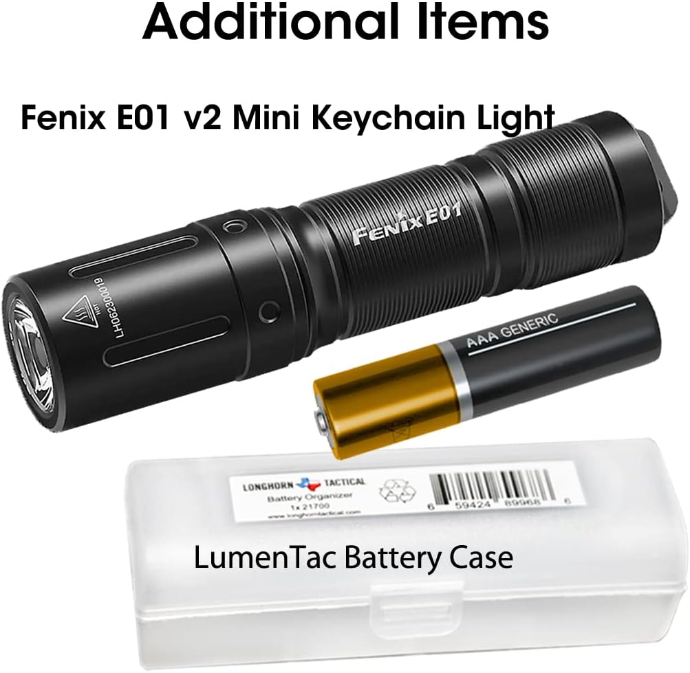 1600 Lumen Rechargeable Flashlight with Pocket Flashlight and Battery Case D552