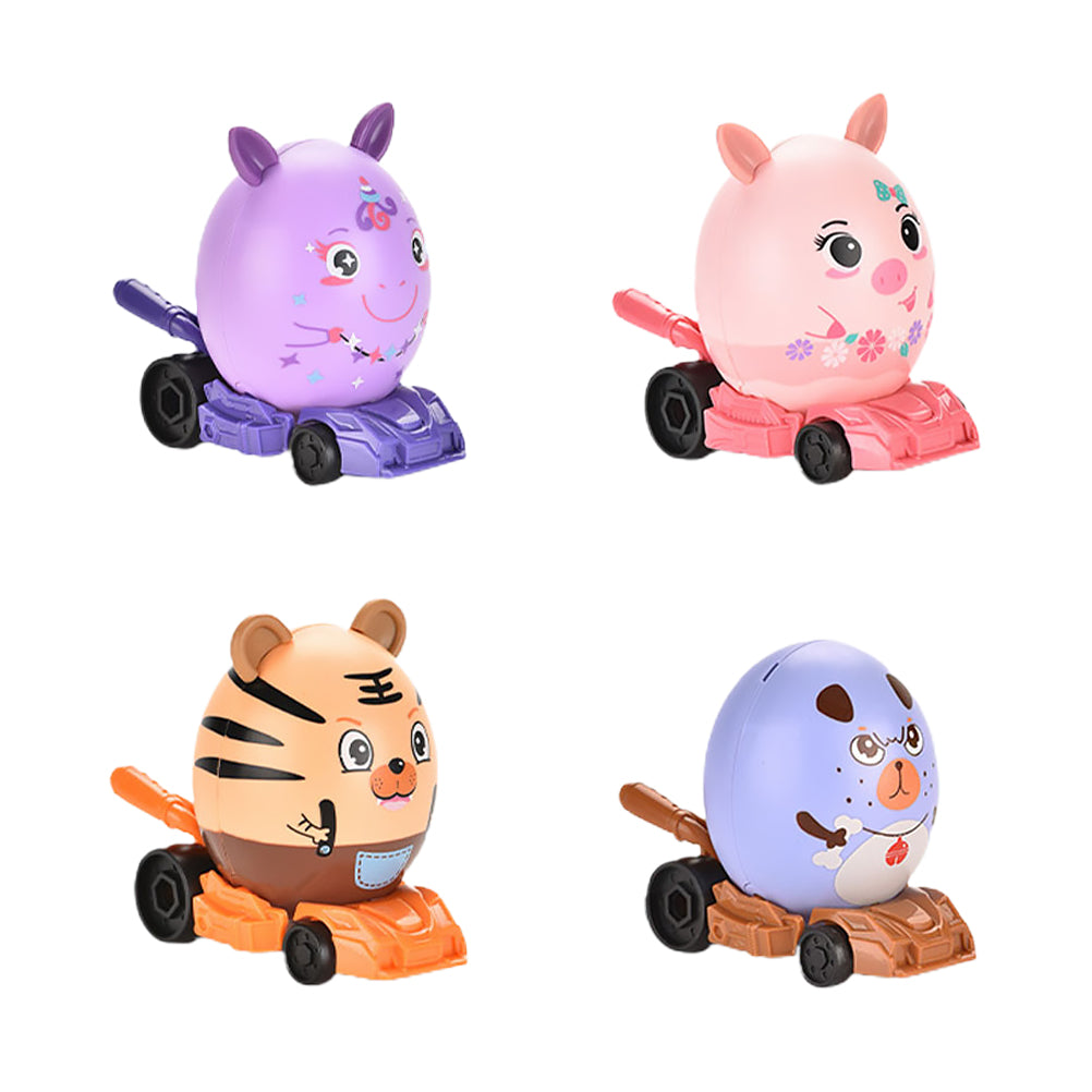 4pcs DIY Assembled Toys Car Toys Blind Box Toys Surprise Egg T29403