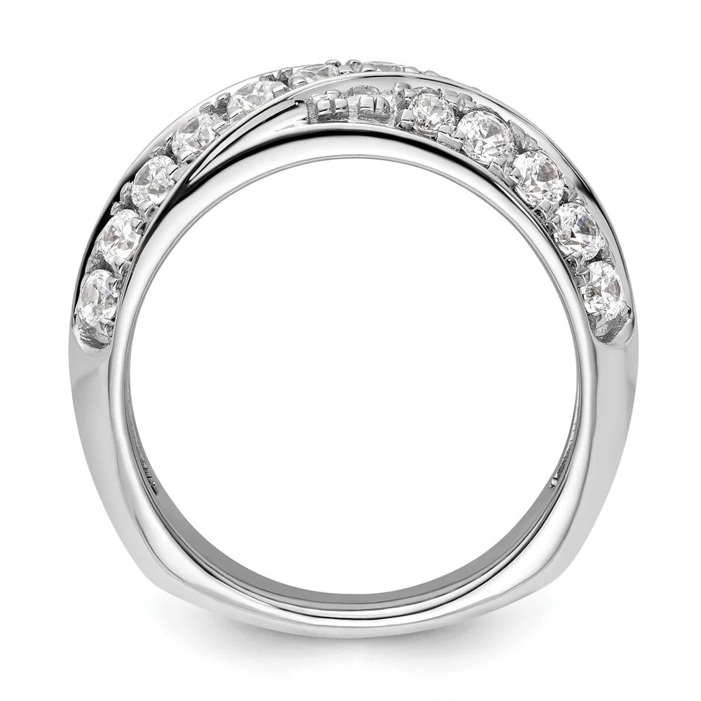 14k White Gold Lab Grown Diamond Band R338928