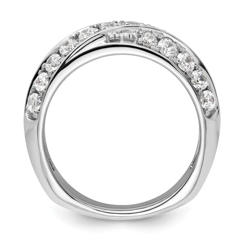 14k White Gold Lab Grown Diamond Band R338928