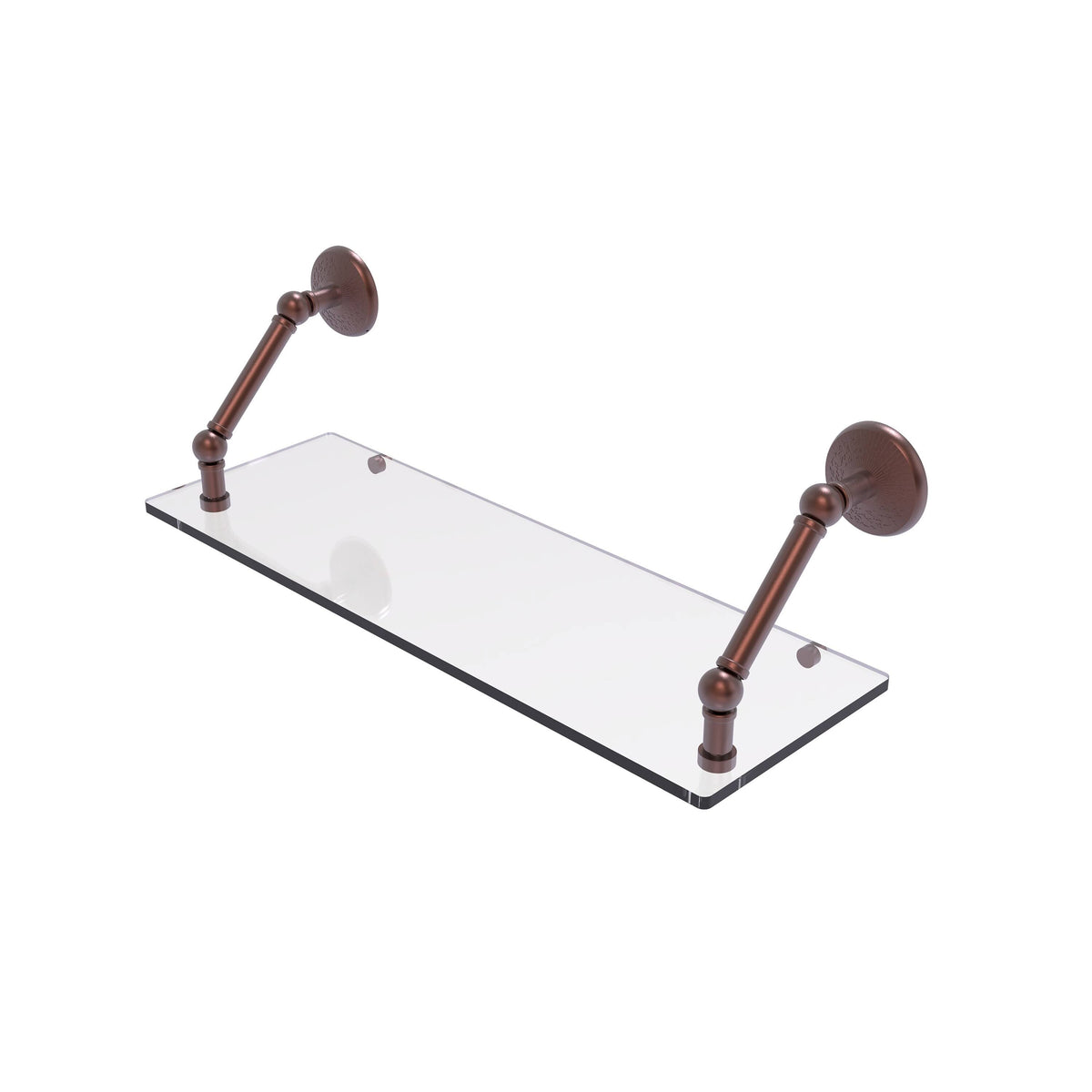 24 inch Floating Glass Shelf Antique Copper M195616