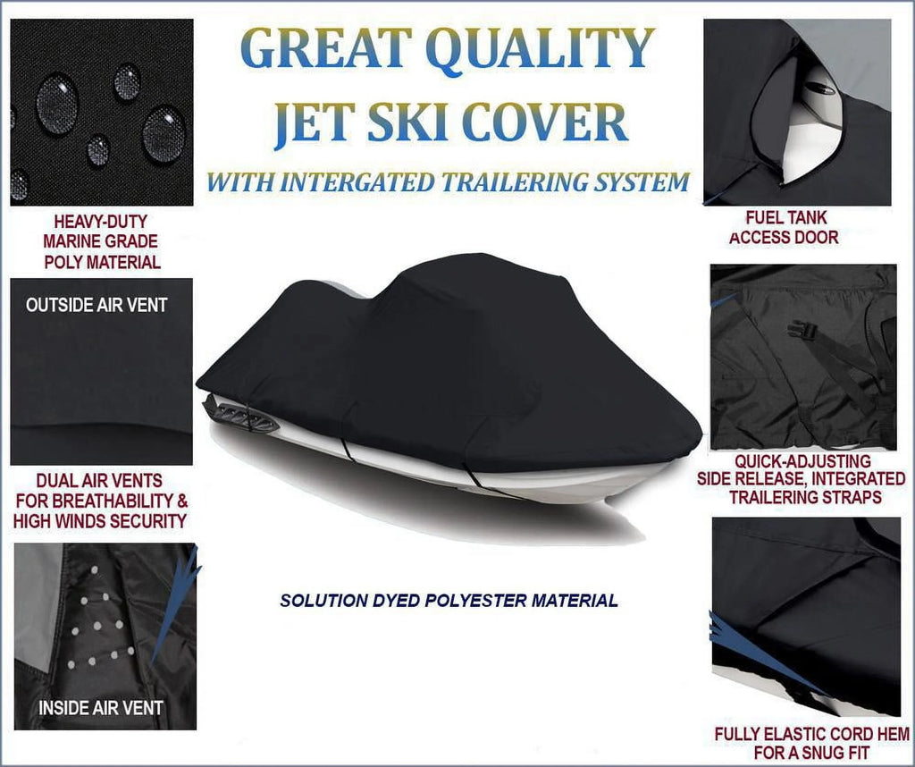 Black Jet Ski Watercraft Cover E21351