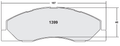 Front Disc Brake Pads H3043