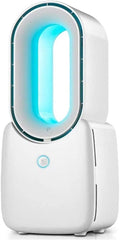 Bladeless Negative Ions Floor-Standing Tower Fan White D842