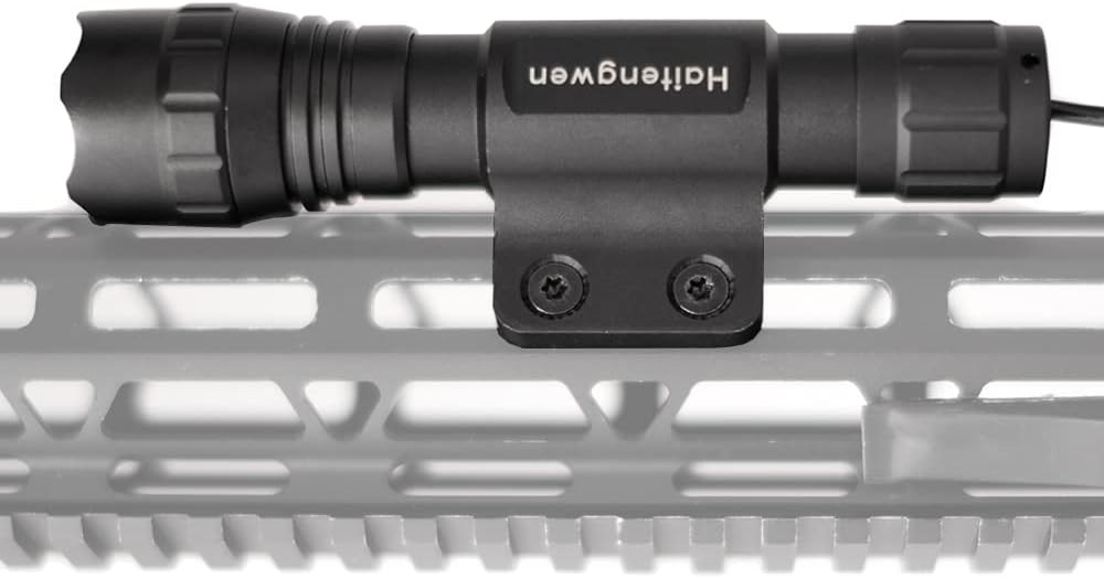 Green 540nm Rail Mounted Predator Flashlight, Rechargeable 18650, Pack of 2 K598902