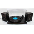 Matte Black Turntable with Speakers F132315