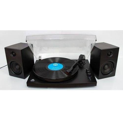 Matte Black Turntable with Speakers F132315