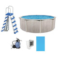 Gray Steel Above Ground Swimming Pool Kit D917