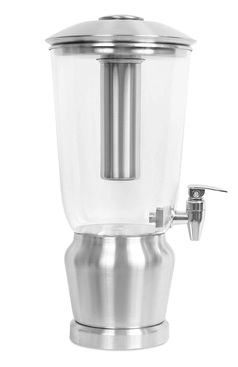 1.5 Gallon Stainless Steel Beverage Dispenser with Ice Container, Stand & Spigot A82966