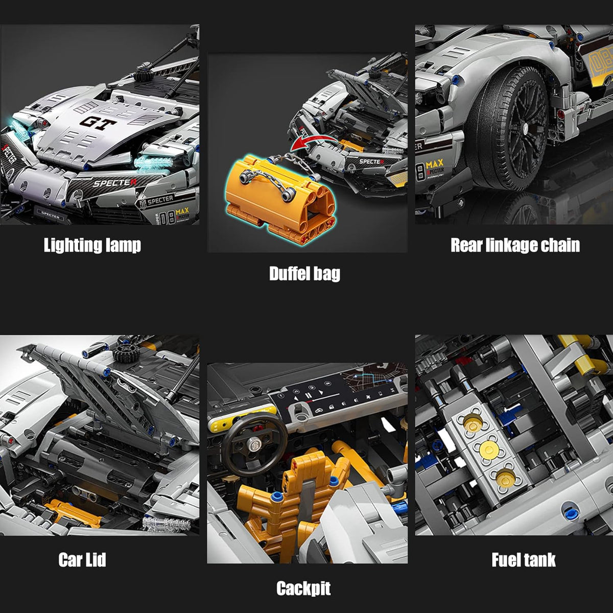 Sports car Building Block Kits 3508 Pieces I115304