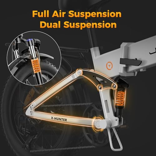1400W Peak Motor 30MPH Max Speed 624WH Removable Battery Full Suspension 20 * 4.0 Fat Tire Foldable Ebike B354773
