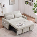 Pull Out Sleep Sofa Couch with Adjustable Backrest, USB Port, 2 Pillows H7345