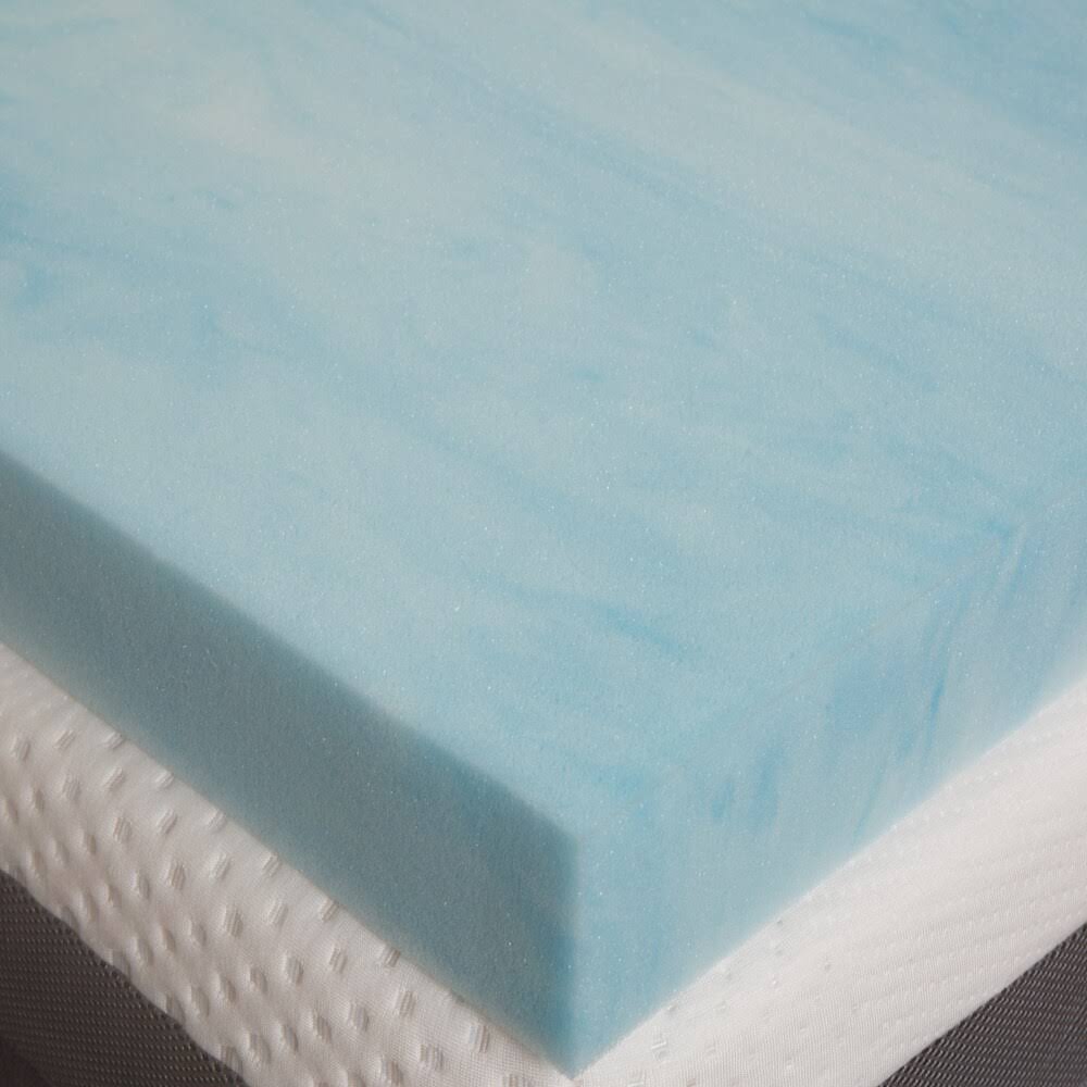 3-Inch Gel Memory Foam Mattress Topper with Egyptian Cotton Cover D192554