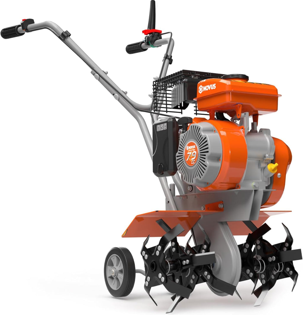 17-Inch Gas Tiller, 79 cc 4-Cycle Gas Engine, Forged Steel Tines D585325