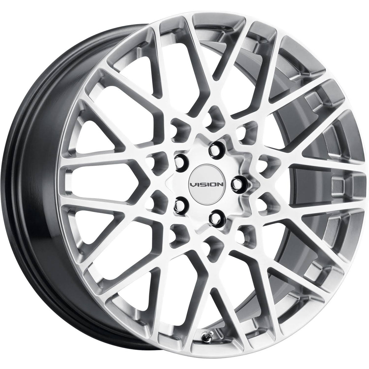 20x8.5 Vision 474 Recoil Hyper Silver Wheel 5x4.5 (35mm) H6806