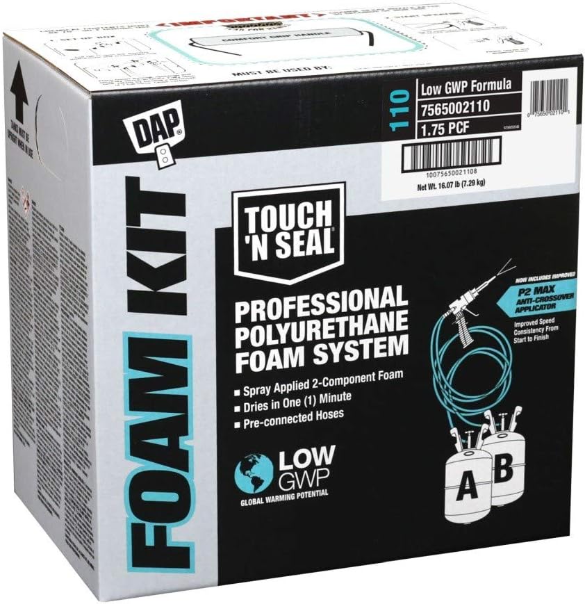 Closed Cell Spray Foam Insulation Kit with Pre-Connected Hoses E280