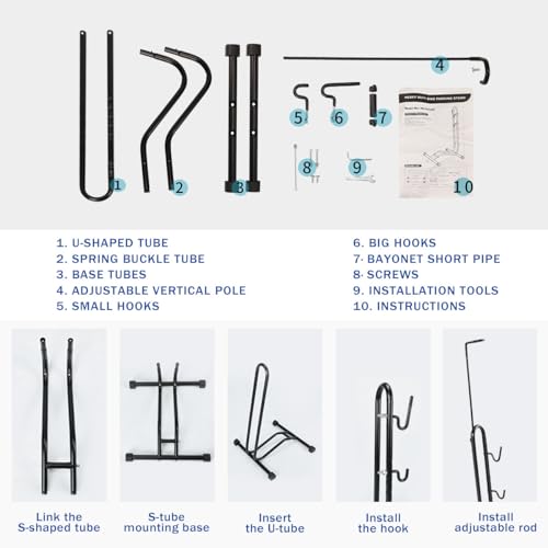 Freestanding Bike Storage Rack for Bicycles E91476