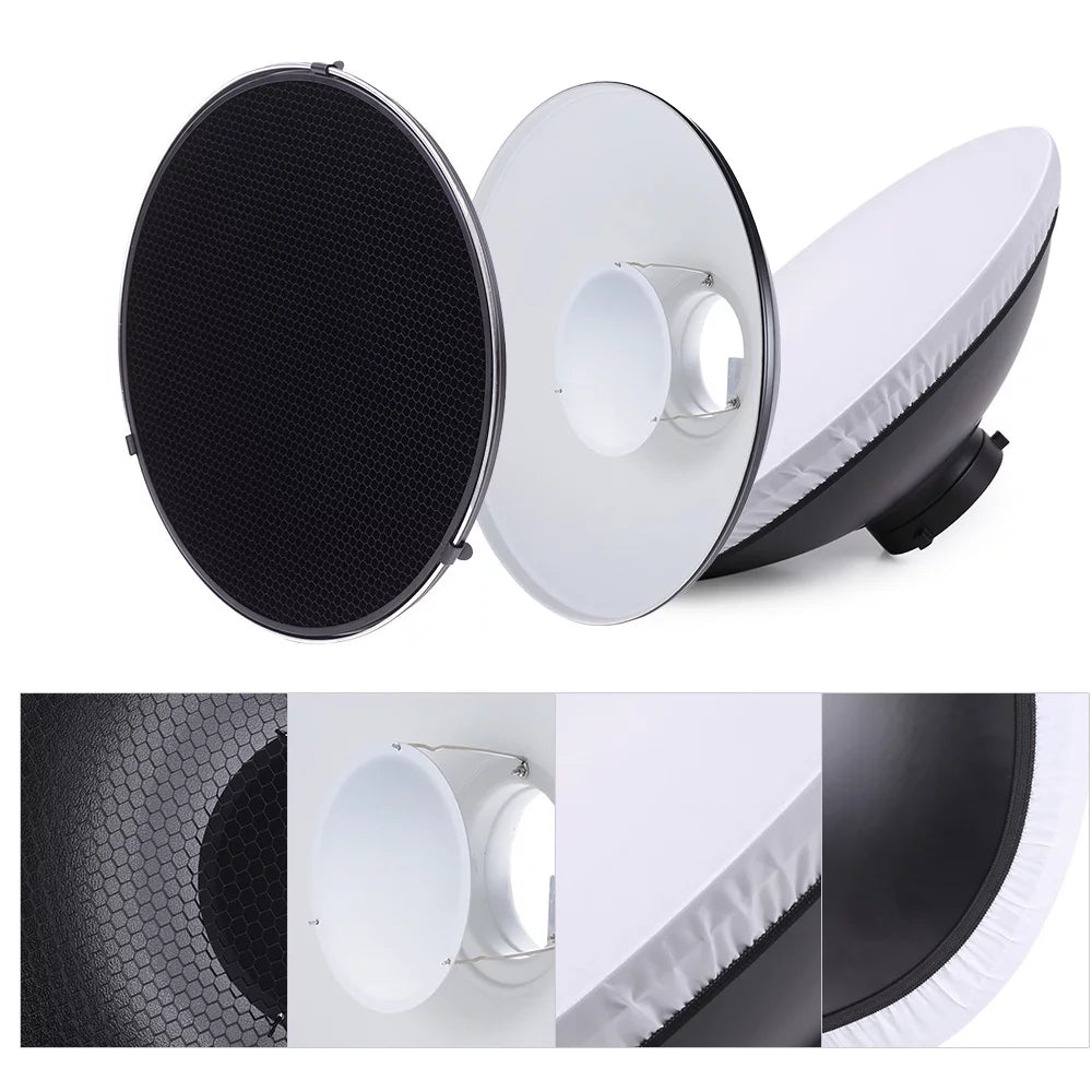 41cm 16 Inch Speedlite Strobe Diffuser Beauty Dish Lampshade Bowens Mount O12137
