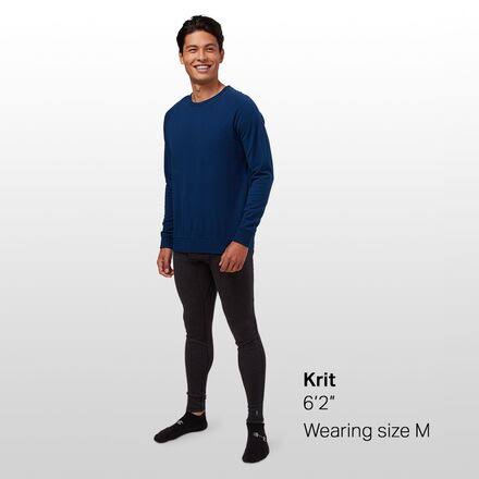 True Indigo Dk L Long Sleeve Crewe V26931