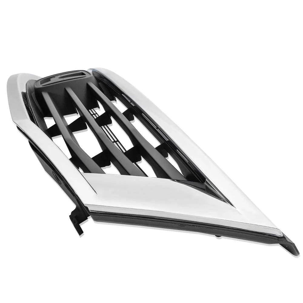 Chrome Front Bumper Hood Upper Grille Grill Trim for 2008-2010 Honda Accord Sedan 4-Door U4547