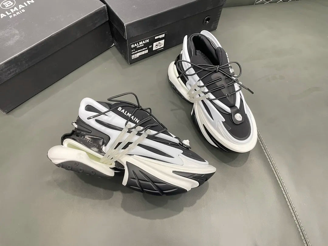 White Black Heels G2814