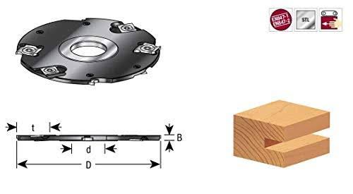 Carbide Grooving Insert with Scorer 4mm x 125mm Dia x 1-1/4 Bore F46268