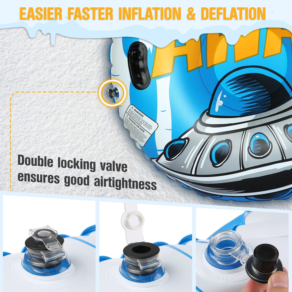 47 Inch Inflatable PVC Snow Tube V993315
