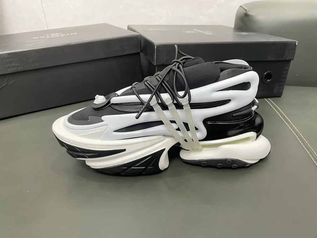 White Black Heels G2814