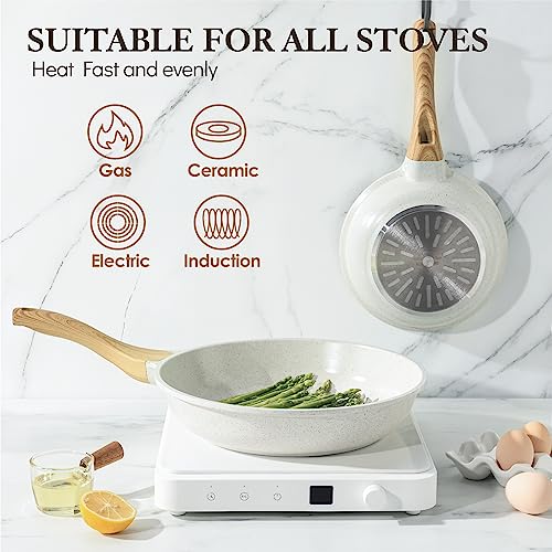 Nonstick Frying Pan Skillet, Swiss Granite Coating, 9.5 Inch O575003