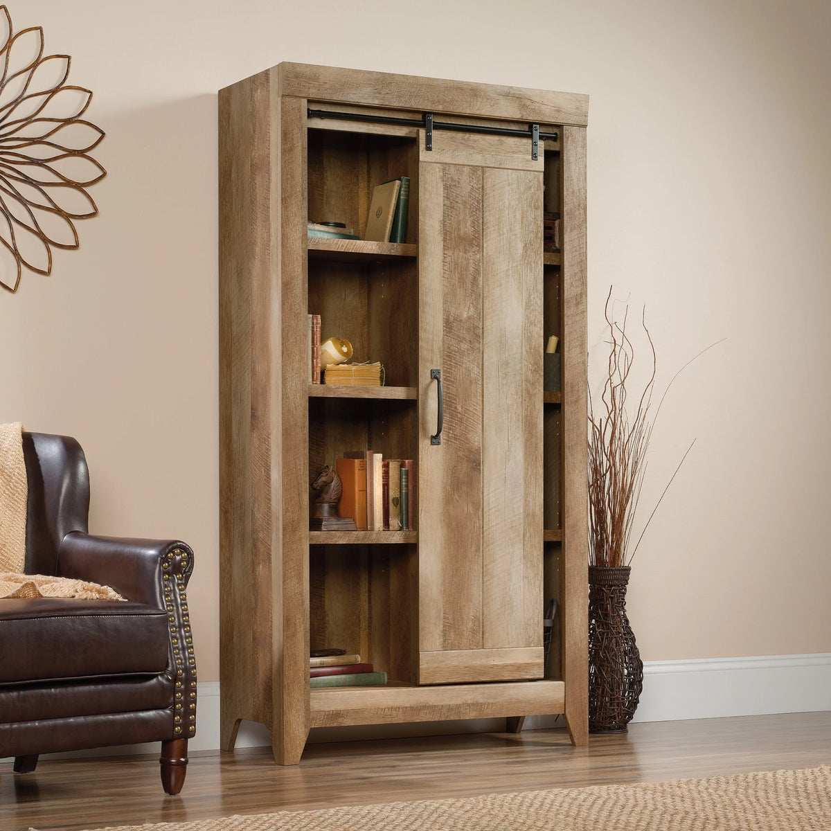 Craftsman Oak Storage Cabinet P383