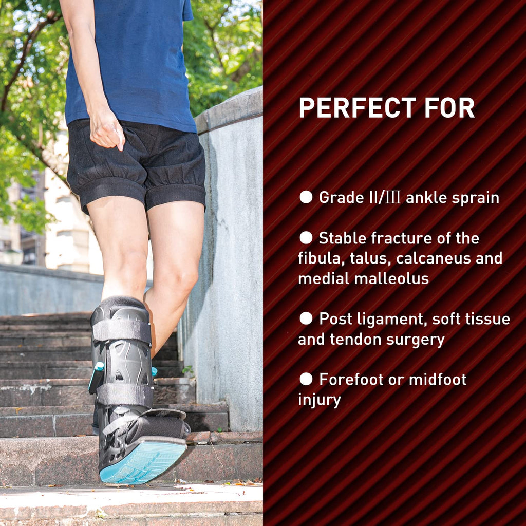 Walker Boot with Dual Pumps, Universal Fit R4606