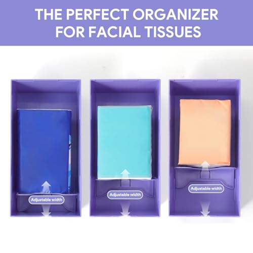 Purple Rectangular Tissue Box Cover F5160