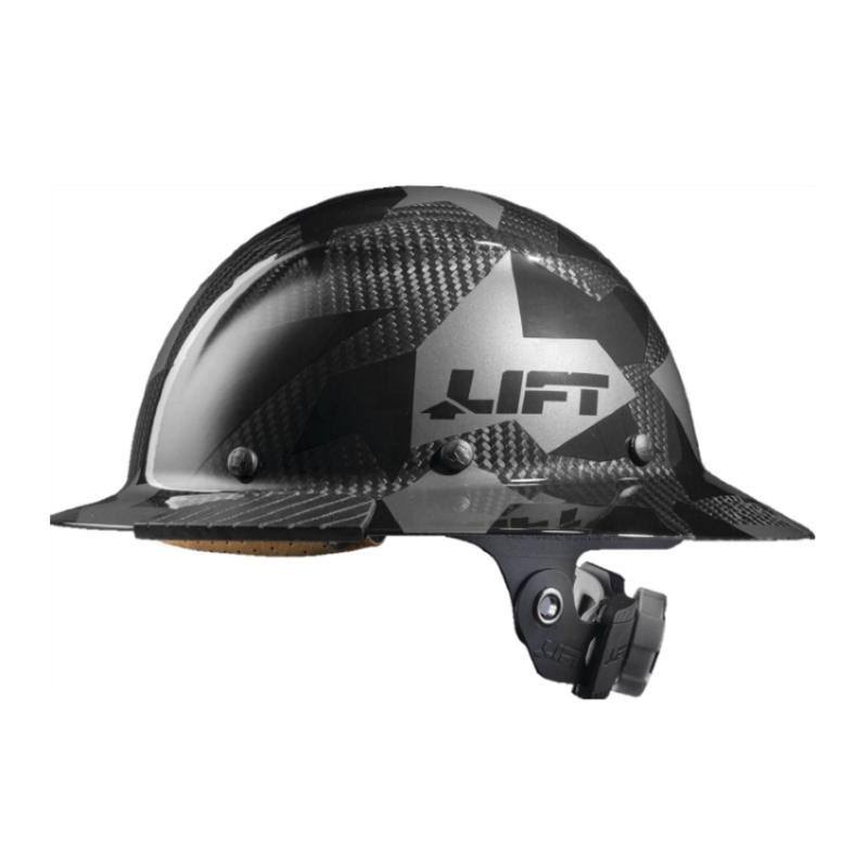 Carbon Fiber Full Brim Hard Hat J963