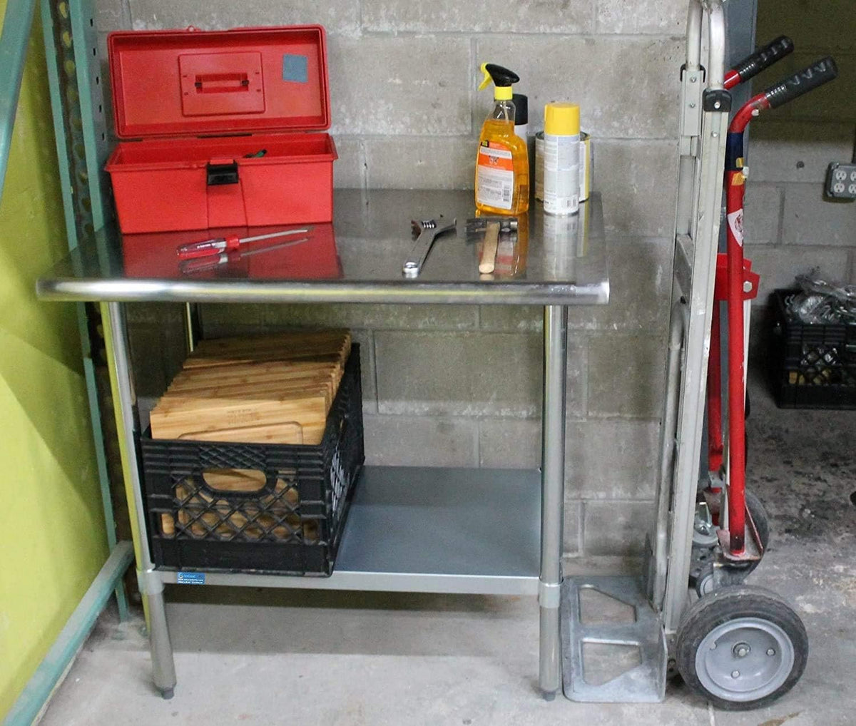 Stainless Steel Table with Casters T2363