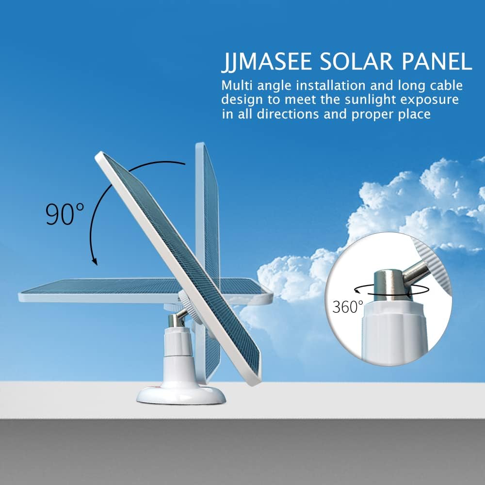 Solar Panel with 13 FT Cable and Adjustable Wall Mount (3 Pack) C474