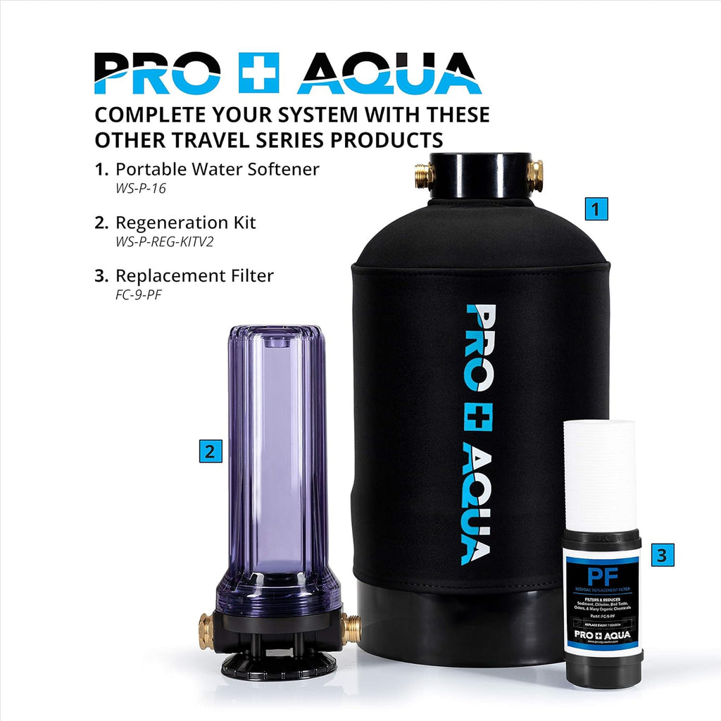 Portable RV Water Softener 16,000 Grain High Flow N38221
