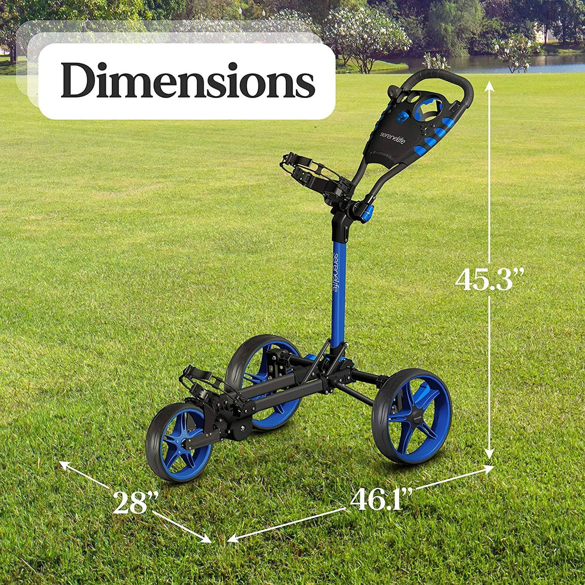3 Wheel Folding Golf Bag Push Cart L590253