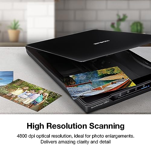 Black Flatbed Scanner 4800 dpi Optical Resolution U25695