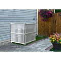 White Outdoor Privacy Screen Panels Fence Divider E604607