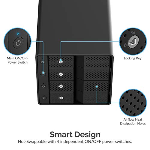 USB 3.2 5-Bay SATA Hard Drive Docking Station with USB-C Z11346