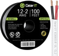 12AWG OFC Speaker Wire, White 100 Feet G878477