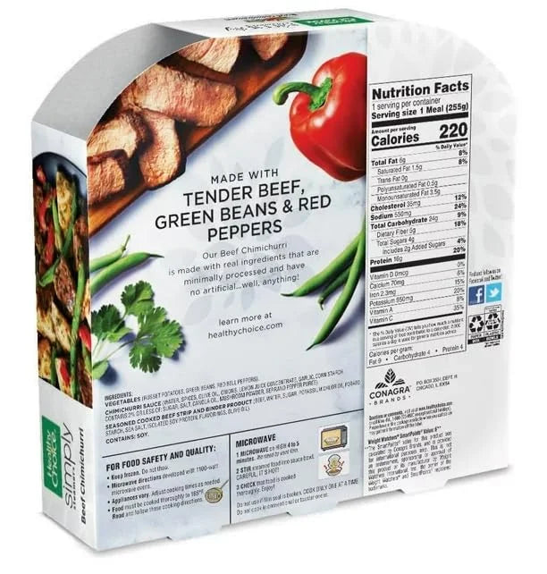 Beef Chimichurri Frozen Meal, 9 oz - Pack of 6 B33759
