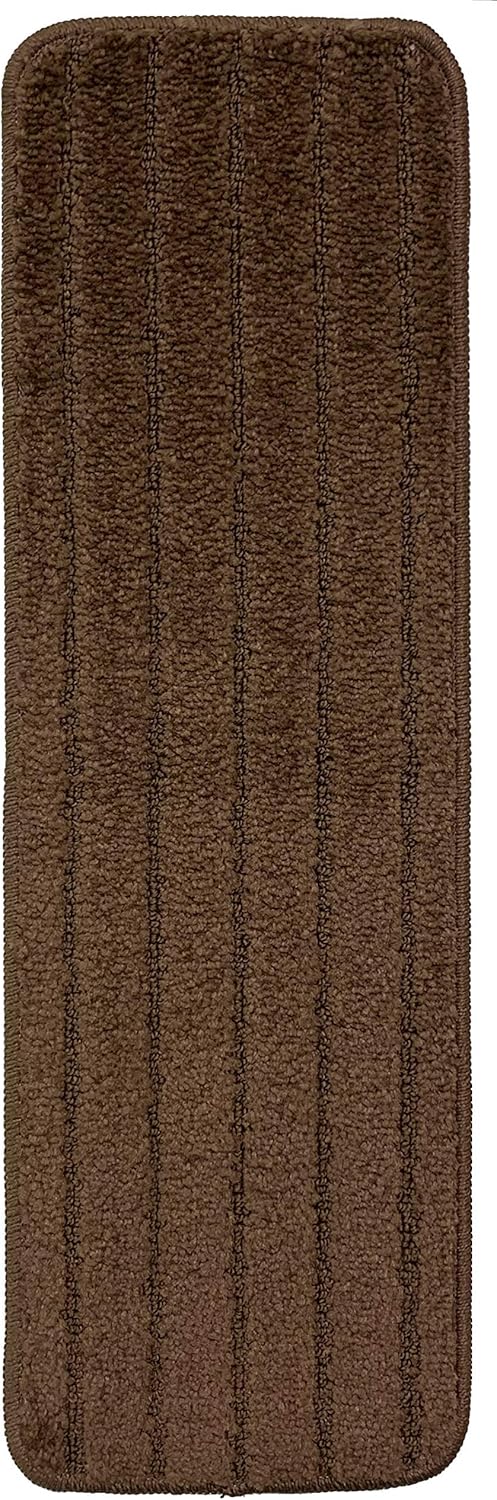 Taupe 13 Pcs Set Slip Resistant Machine Washable Stair Treads D737