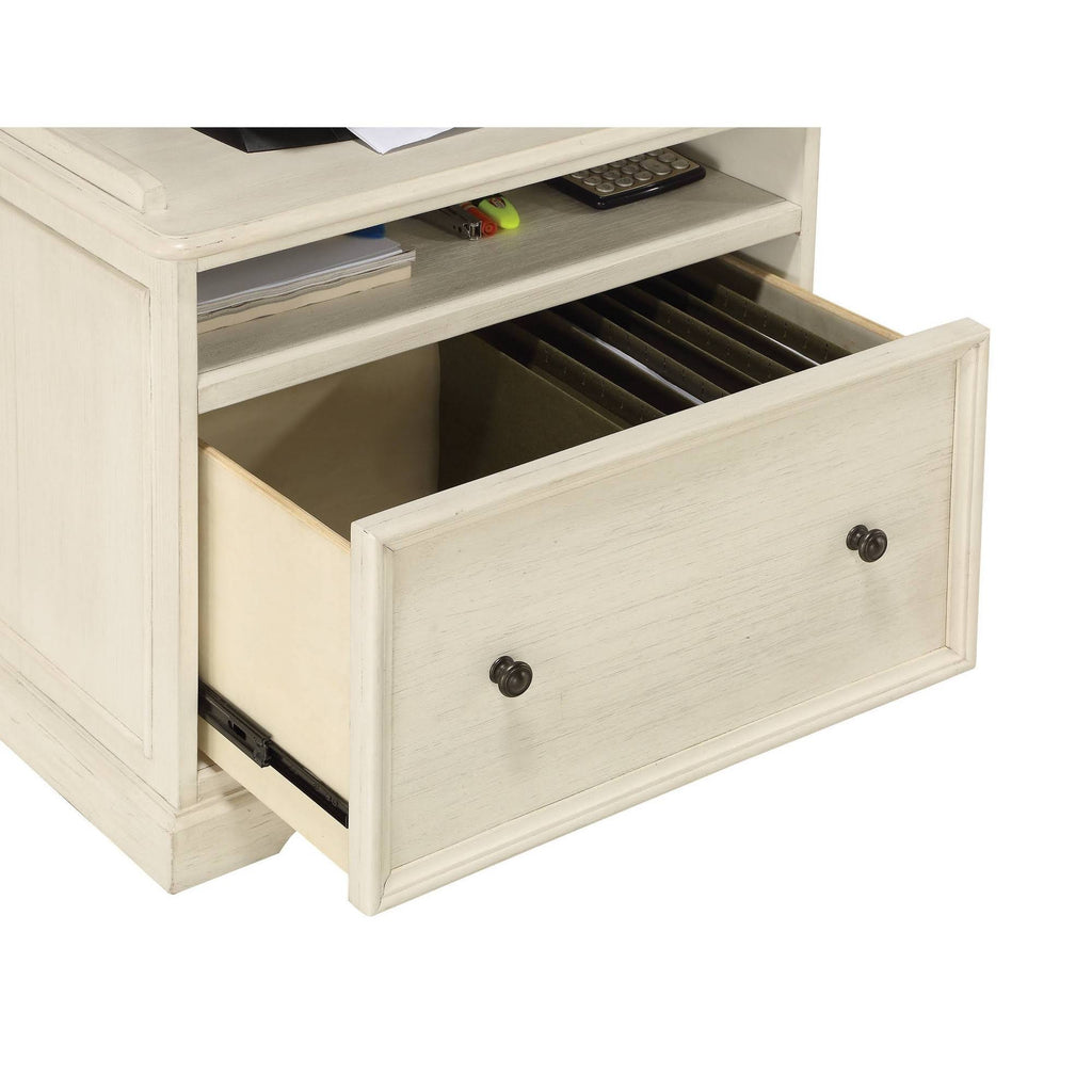 Antique White File Cabinet X10654