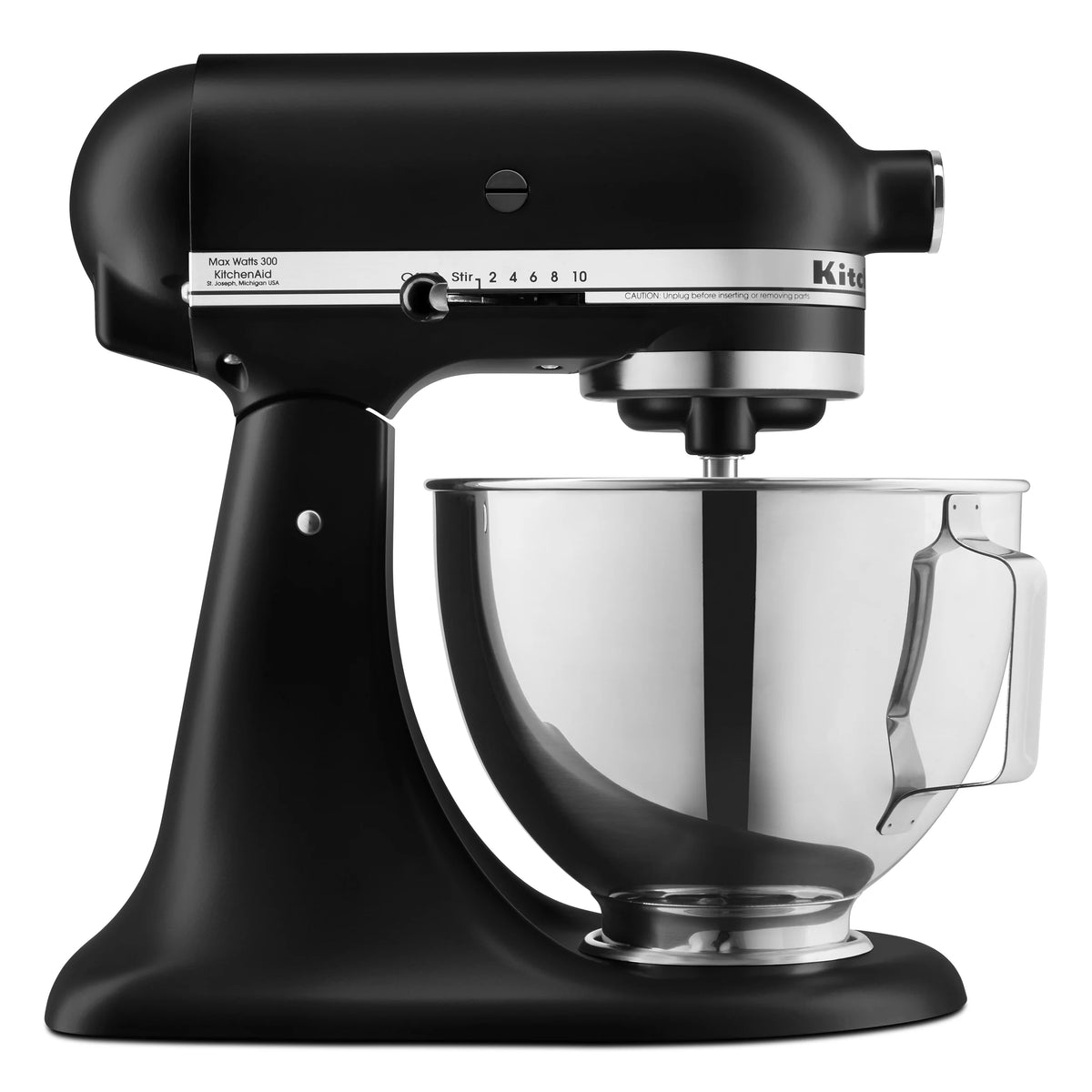 Black Matte 4.5 Quart Tilt-Head Stand Mixer V510
