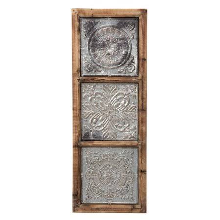 Punched Metal Vertical Wall Décor G4066