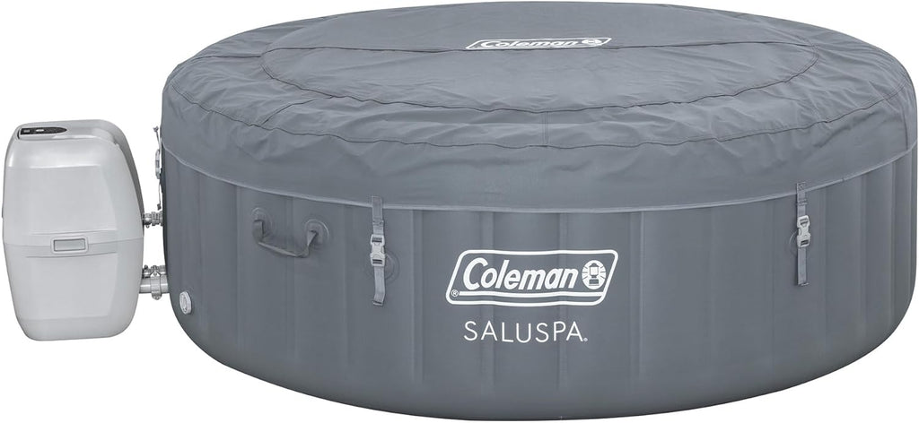 4 to 6 Person Inflatable Hot Tub with 140 AirJets and Insulated Cover Q371517