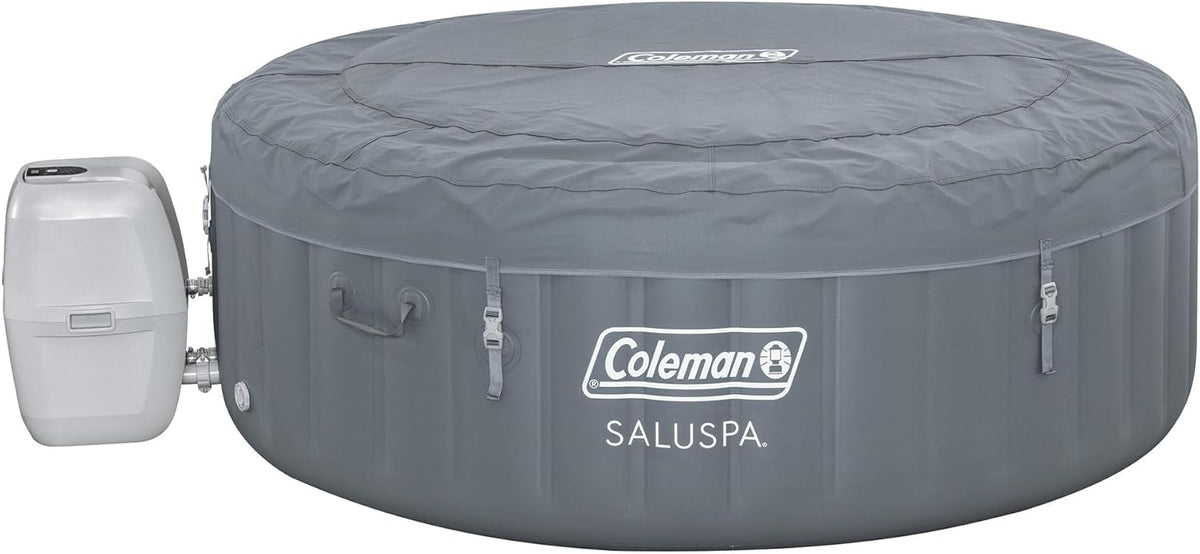 4 to 6 Person Inflatable Hot Tub with 140 AirJets and Insulated Cover Q371517