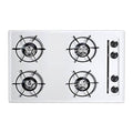 White Gas Cooktop with Four Burners Q8533
